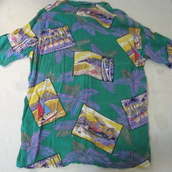 Vintage Tropical Breeze Landscapes Hawaiian Shirt - Picture 7 of 10